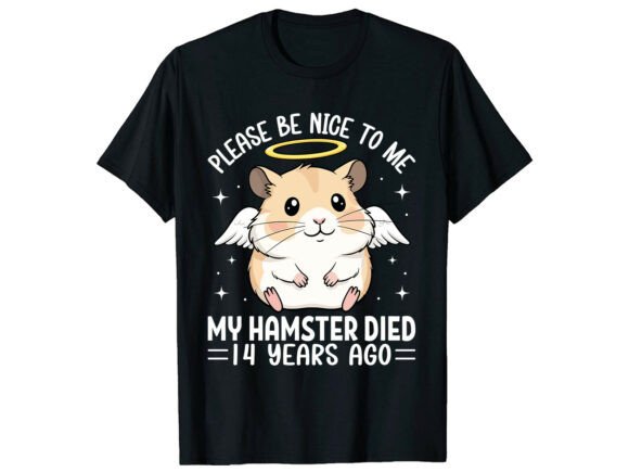 Be Nice Angel Memory Hamster T-Shirt Graphic