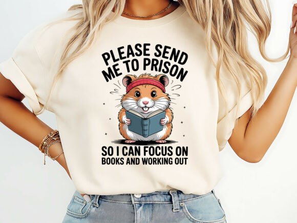 Book Lover Workout Hamster T-Shirt Review