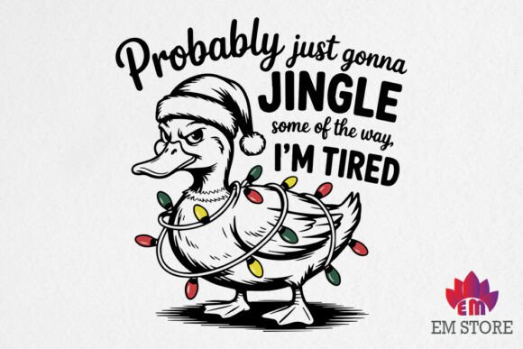 Christmas Duck SVG for Graphics and Crafts