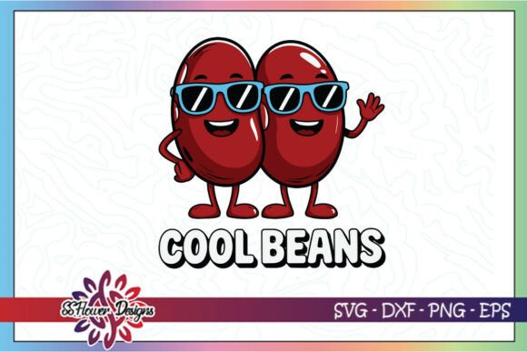Cool Beans Funny Veggie Puns SVG for Crafts and Graphics