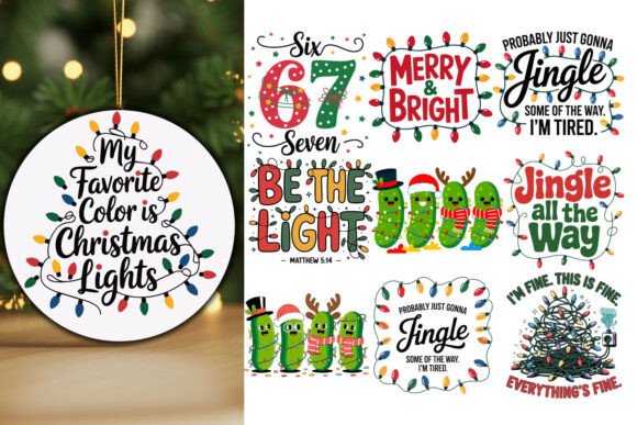 🎄 Funny Christmas Lights SVG Bundle Review