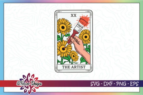 The Artist Funny Tarot Painter SVG Graphics for Crafts