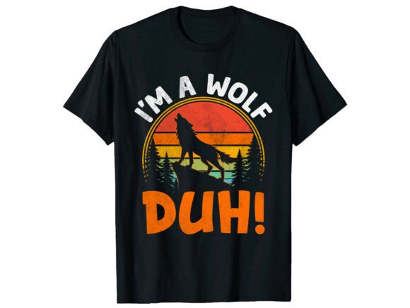 Wolf Spirit Graphic T-Shirt Design