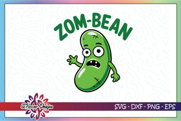 Zom-bean Halloween Funny Zombie Bean SVG